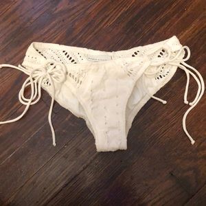 Robin piccone white bikini bottom